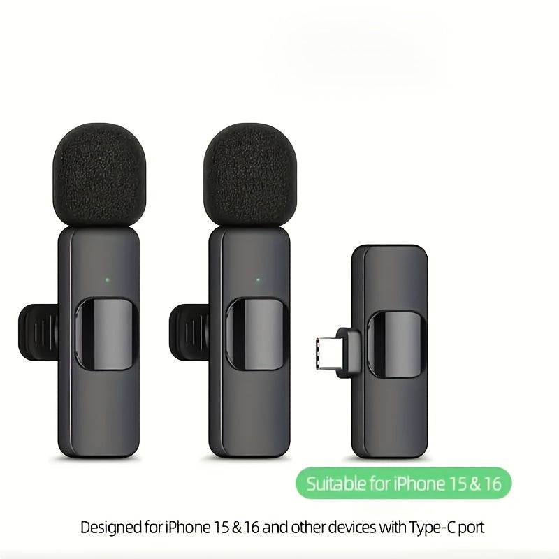 Recording Microphone shown in the Wireless Lavalier Microphone Set option