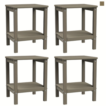 Outdoor Side Table shown in the Wood new, 4pcs option