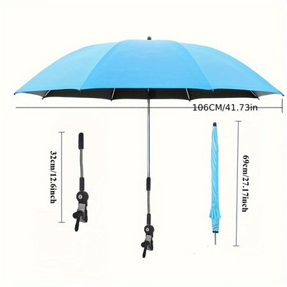 Rectangular Outdoor Umbrella with 360° Swivel and Multiple Color Options detail image - detail view 7