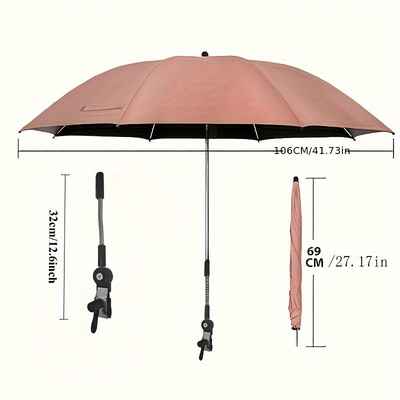 Outdoor Umbrella shown in the pink option