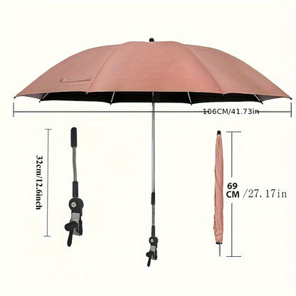 Outdoor Umbrella shown in the pink option