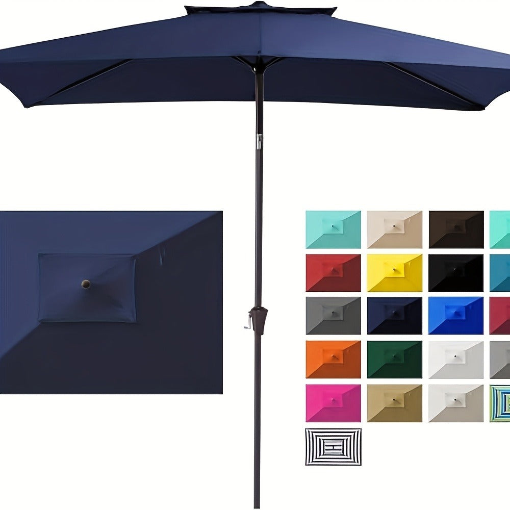Rectangular Patio Umbrella, Outdoor Table Umbrella for Outdoor Shade and Protection detail image - detail view 3