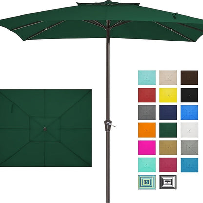 Rectangular Patio Umbrella, Outdoor Table Umbrella for Outdoor Shade and Protection detail image - detail view 7