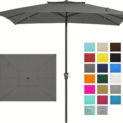 Patio Umbrella shown in the Light Gray option