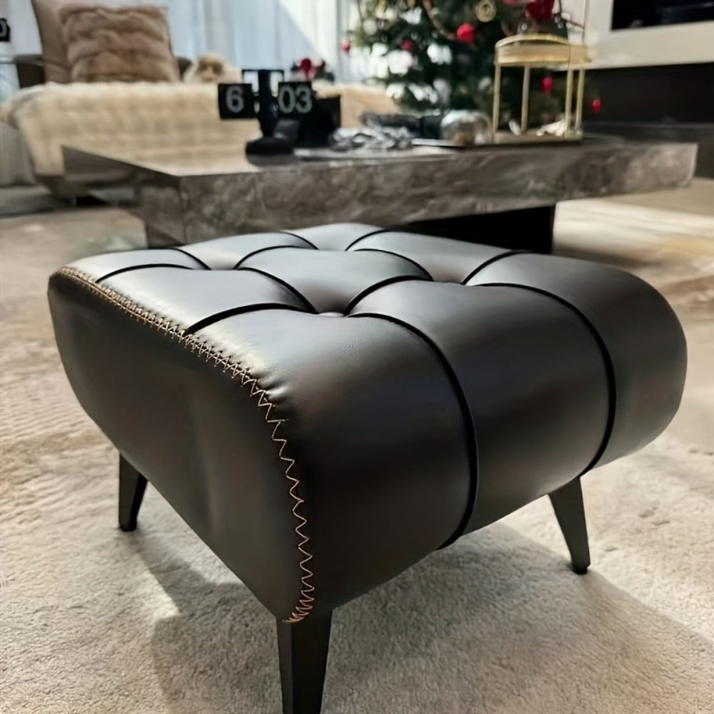 Rectangular Upholstered Ottoman for Living Room and Entryway detail image - detail view 3
