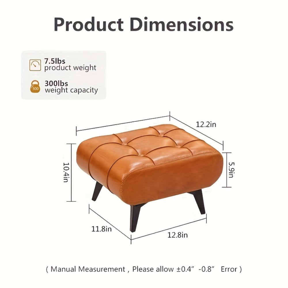 Rectangular Upholstered Ottoman for Living Room and Entryway detail image - detail view 4