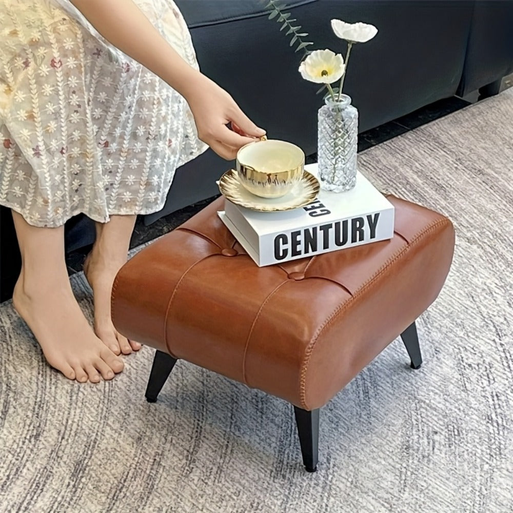 Rectangular Upholstered Ottoman for Living Room and Entryway detail image - detail view 6
