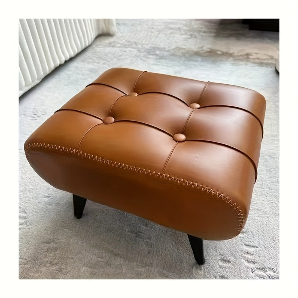 Ottoman, Upholstered Footstool Rectangular Stool Multi-functional Shoe Bench for Living shown in the main product view