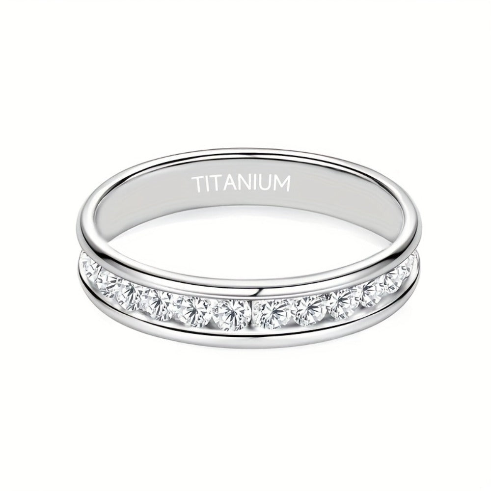 Rings for Women - Moissanite Ring 925 Sterling Silver Sparkling Unisex for Men Couples - product detail view 8