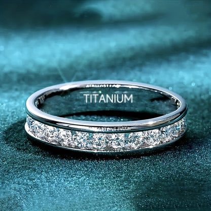 Rings for Women - Moissanite Ring 925 Sterling Silver Sparkling Unisex for Men Couples - product detail view 10