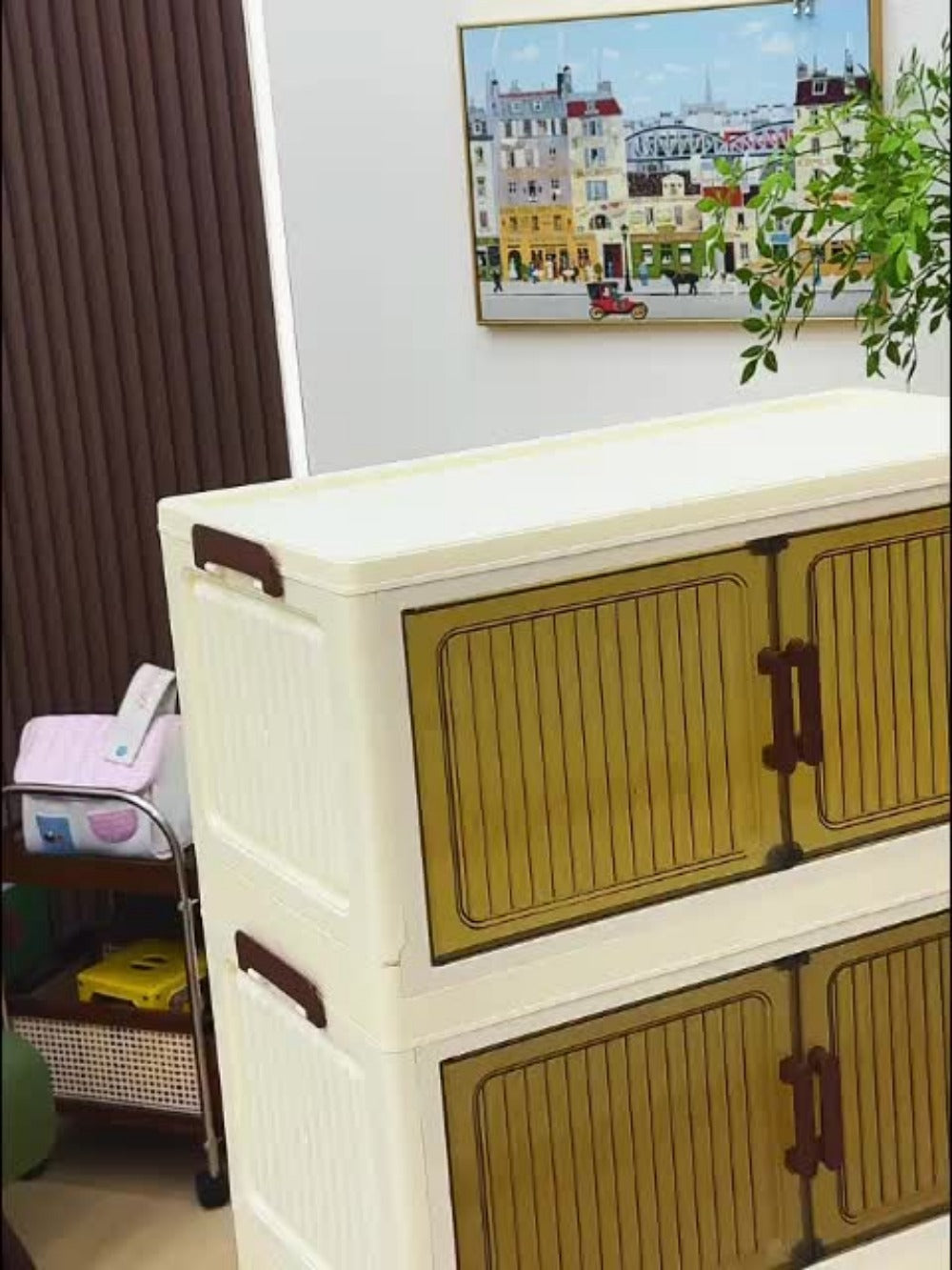 Rolling Clear Medicine Cabinet Organizer with Secure Lid and Stackable Design for Bathroom detail image - detail view 13