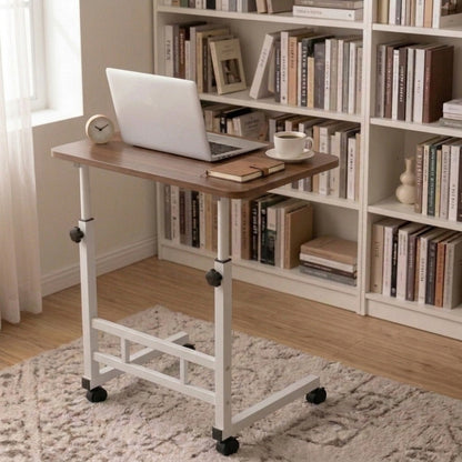 Computer Desk shown in the Upgraded-1 layer-walnut option