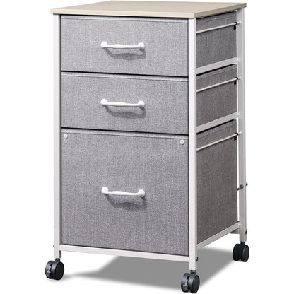 File Cabinet shown in the Light Grey option