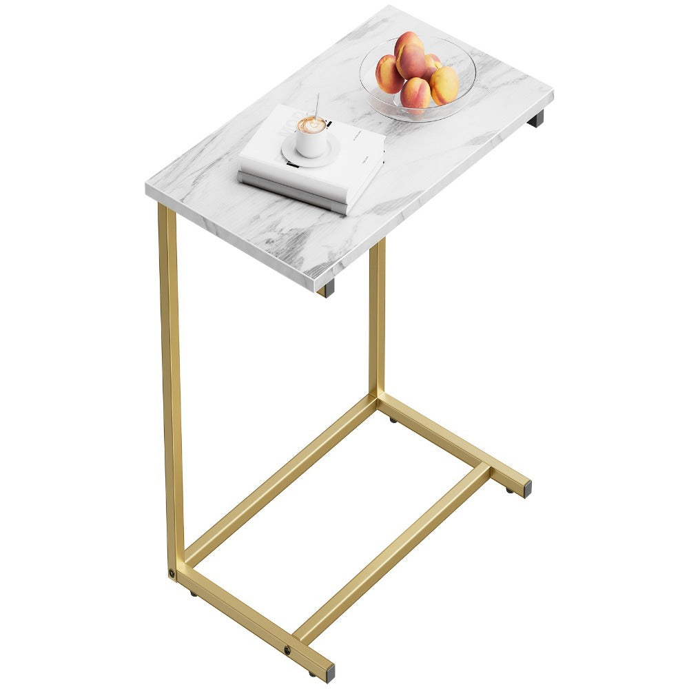 Rolling Metal Side Table with Remote Control, Living Room End Table detail image - detail view 3