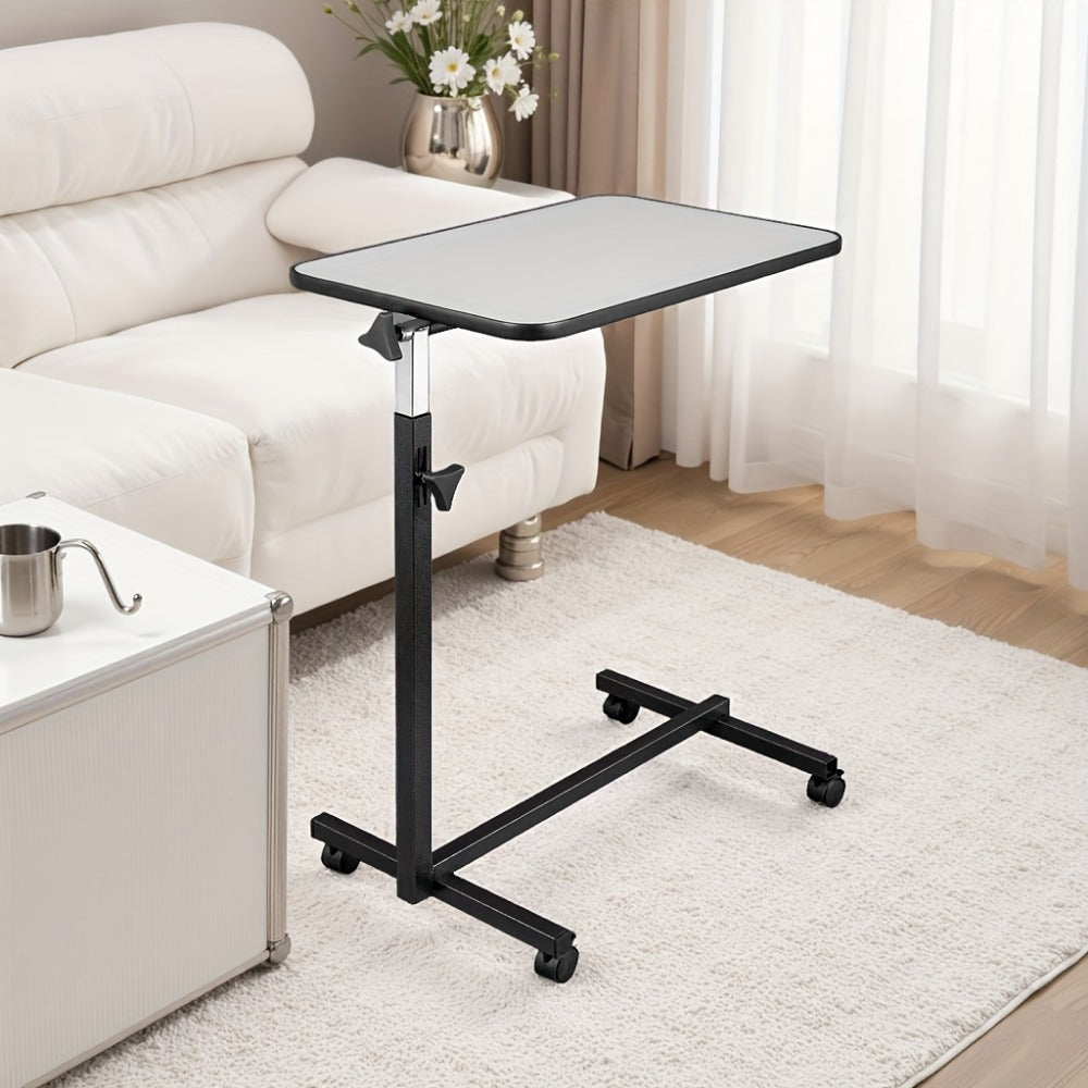 Rolling Overbed Table with Adjustable Height and Rolling Wheels for Living Room detail image