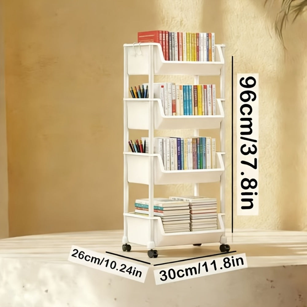 Rolling Storage Cart with Rolling Wheels for Organized Everyday Storage detail image - detail view 13