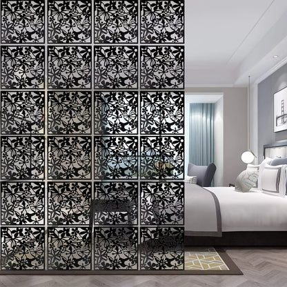 Room Divider shown in the Black, 24 Panels option