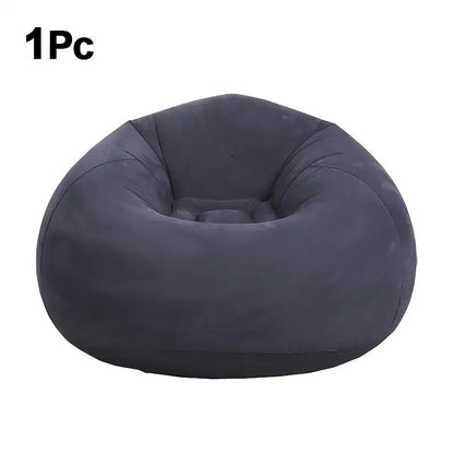 Bean Bag Chair shown in the Ball Sofa - Dark Blue option