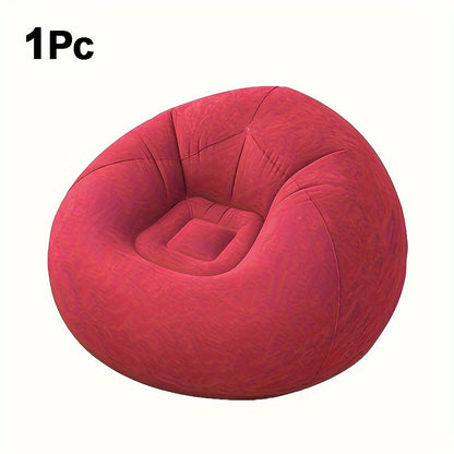 Bean Bag Chair shown in the Ball Sofa-Red option