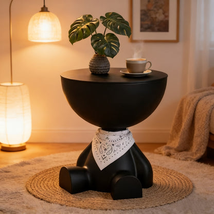End Table shown in the Black-Pink Headscarf option
