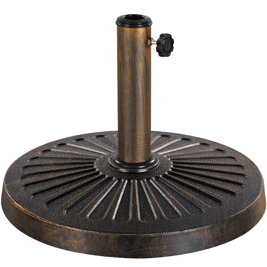Umbrella Base Stand shown in the Bronze, 26.5lb option