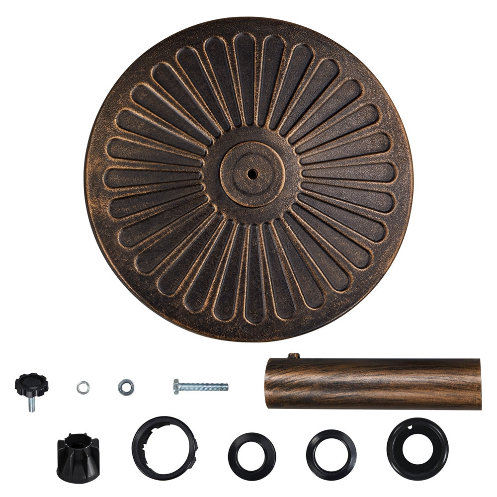 Round Heavy-Duty Umbrella Base Stand for Outdoor Shade and Protection in Patio detail image - detail view 3