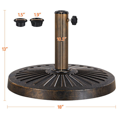 Round Heavy-Duty Umbrella Base Stand for Outdoor Shade and Protection in Patio detail image - detail view 8