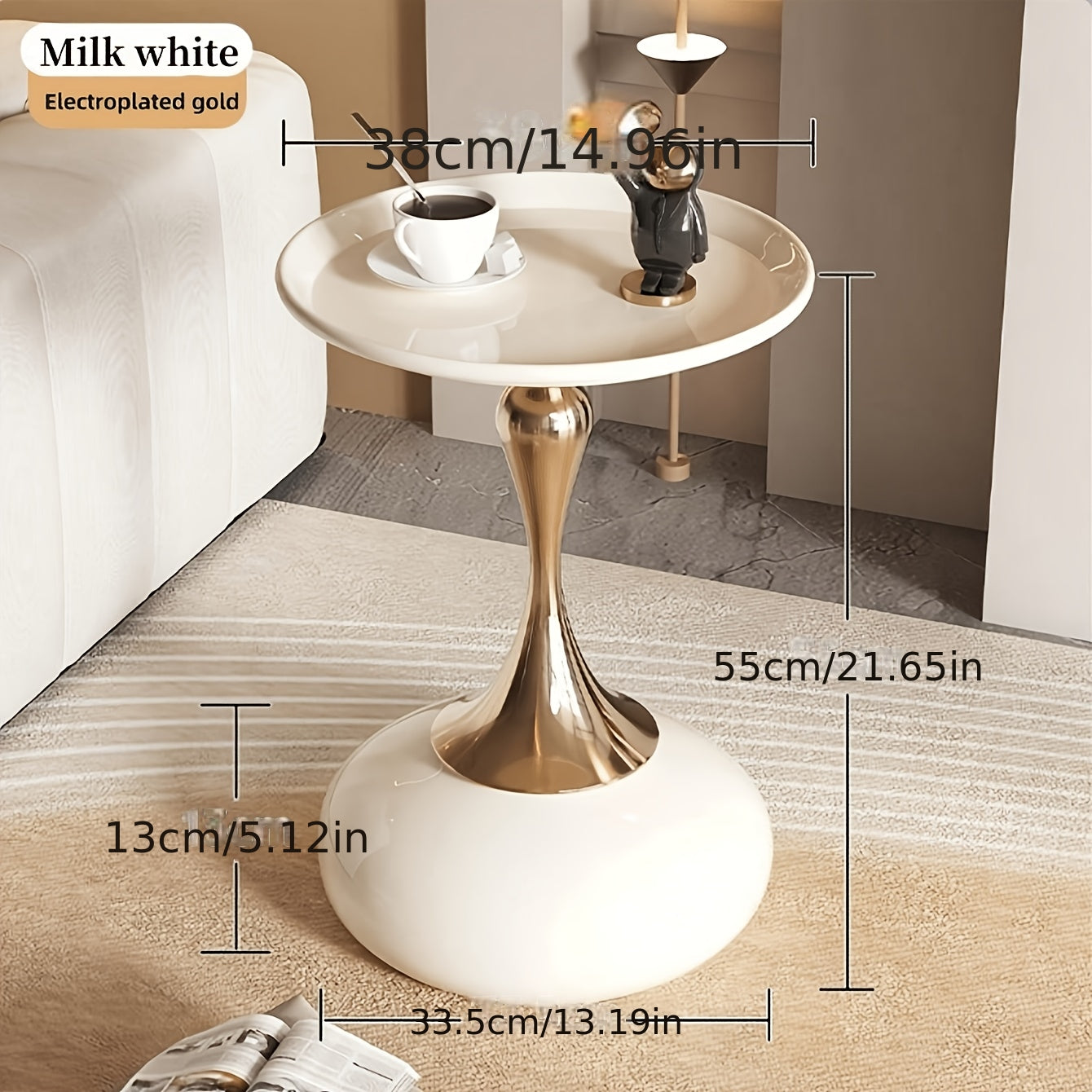 Side Tables and Accent Tables shown in the White option