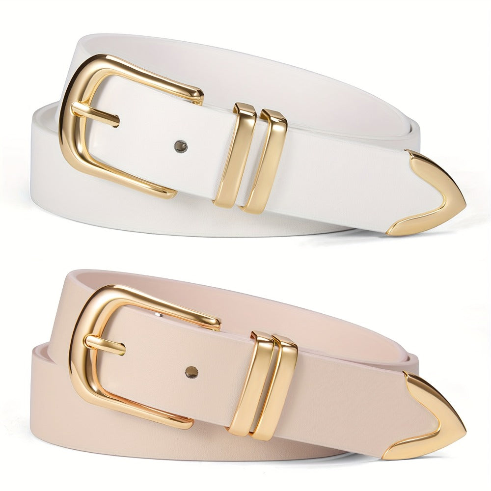 Women's Belt - 2-Pack 's Set Multi-Color Combination Versatile Waist for Dresses Pants - product detail view 18