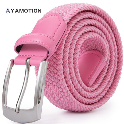 Men's Belt - Elastic Ratchet for Women Stretch Braided Woven Automatic Buckle 32-Click - product detail view 38