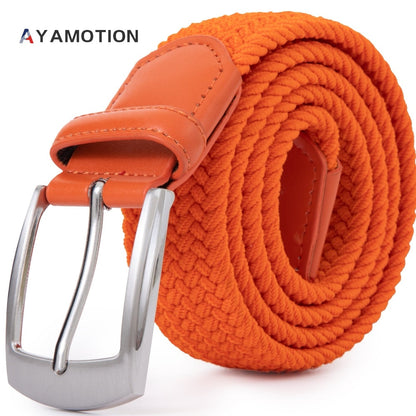 Men's Belt - Elastic Ratchet for Women Stretch Braided Woven Automatic Buckle 32-Click - product detail view 41