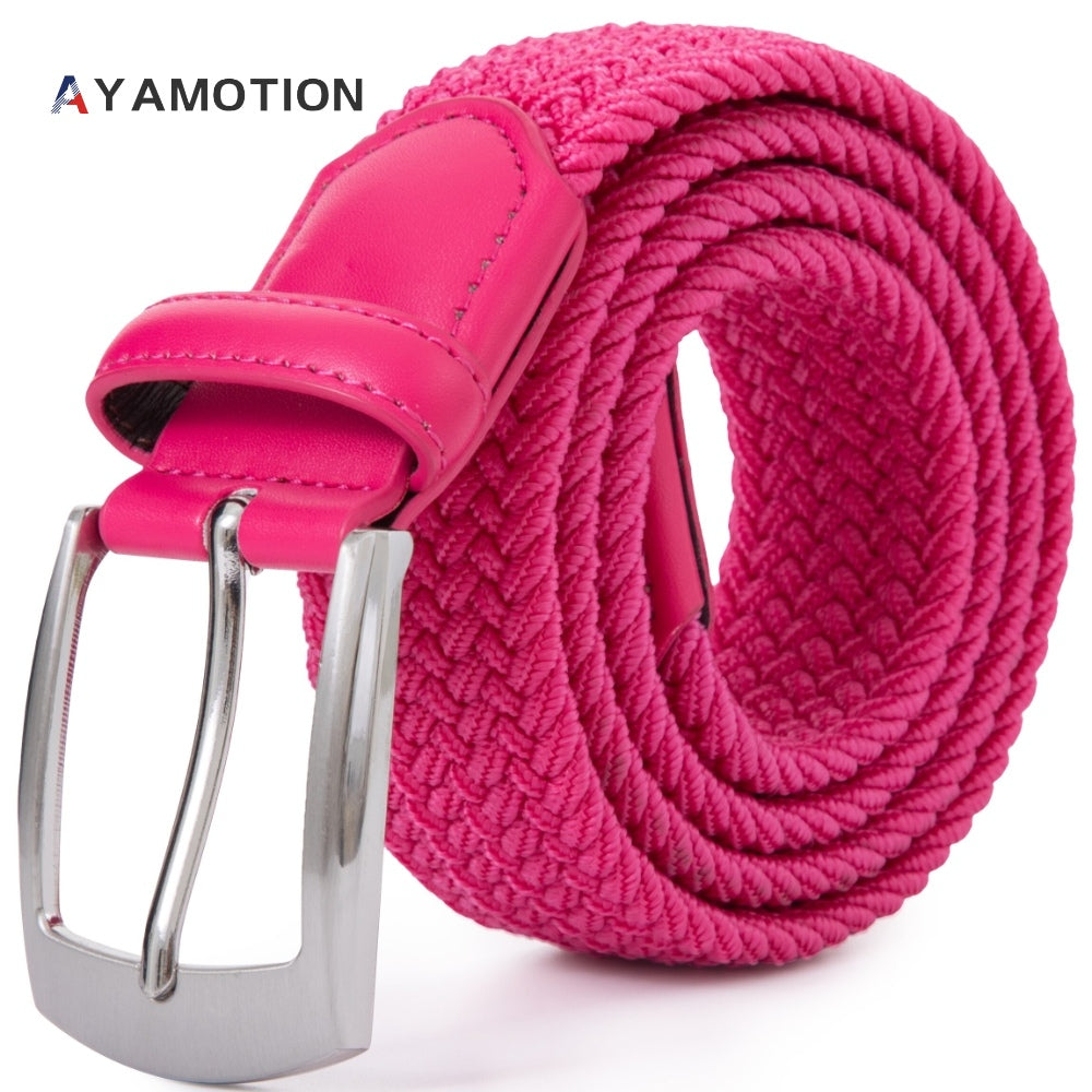 Men's Belt - Elastic Ratchet for Women Stretch Braided Woven Automatic Buckle 32-Click - product detail view 48