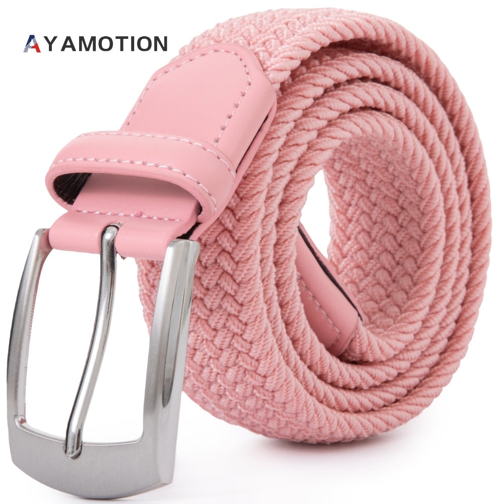 Men's Belt - Elastic Ratchet for Women Stretch Braided Woven Automatic Buckle 32-Click - product detail view 54