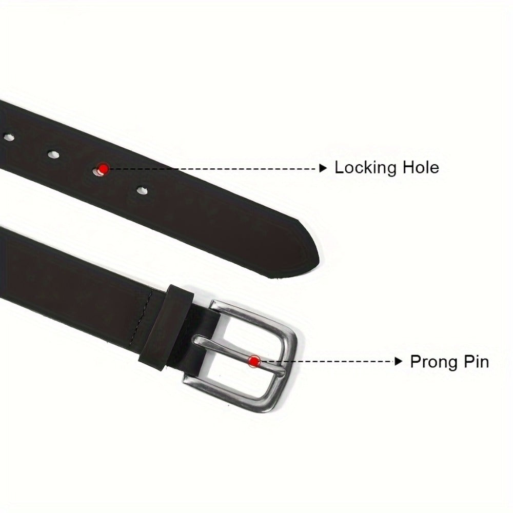 Men's Belt - Genuine Leather for Handmade Full Grain Casual Everyday Jeans Stainless - product detail view 4