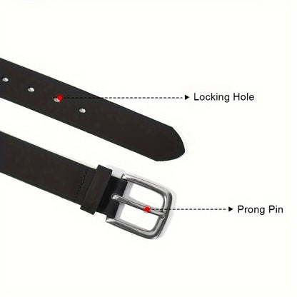 Men's Belt - Genuine Leather for Handmade Full Grain Casual Everyday Jeans Stainless - product detail view 4