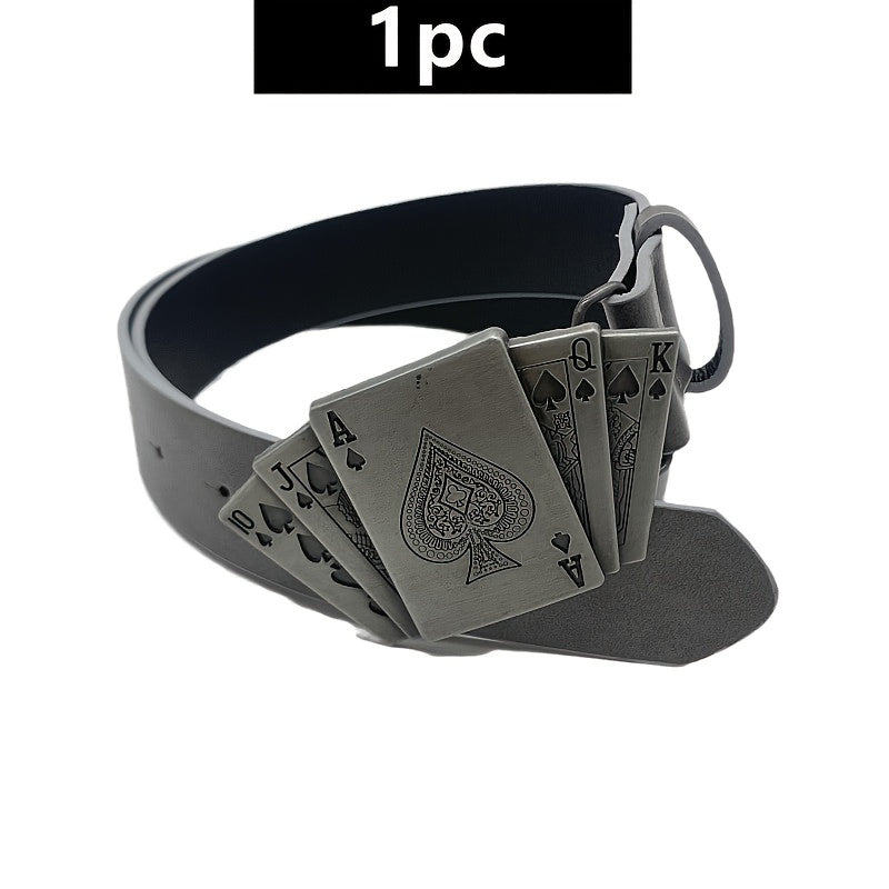 Men's Belt - Genuine Leather for Western Cowboy Style, Embossed Detail, Unique Lighter - product detail view 10