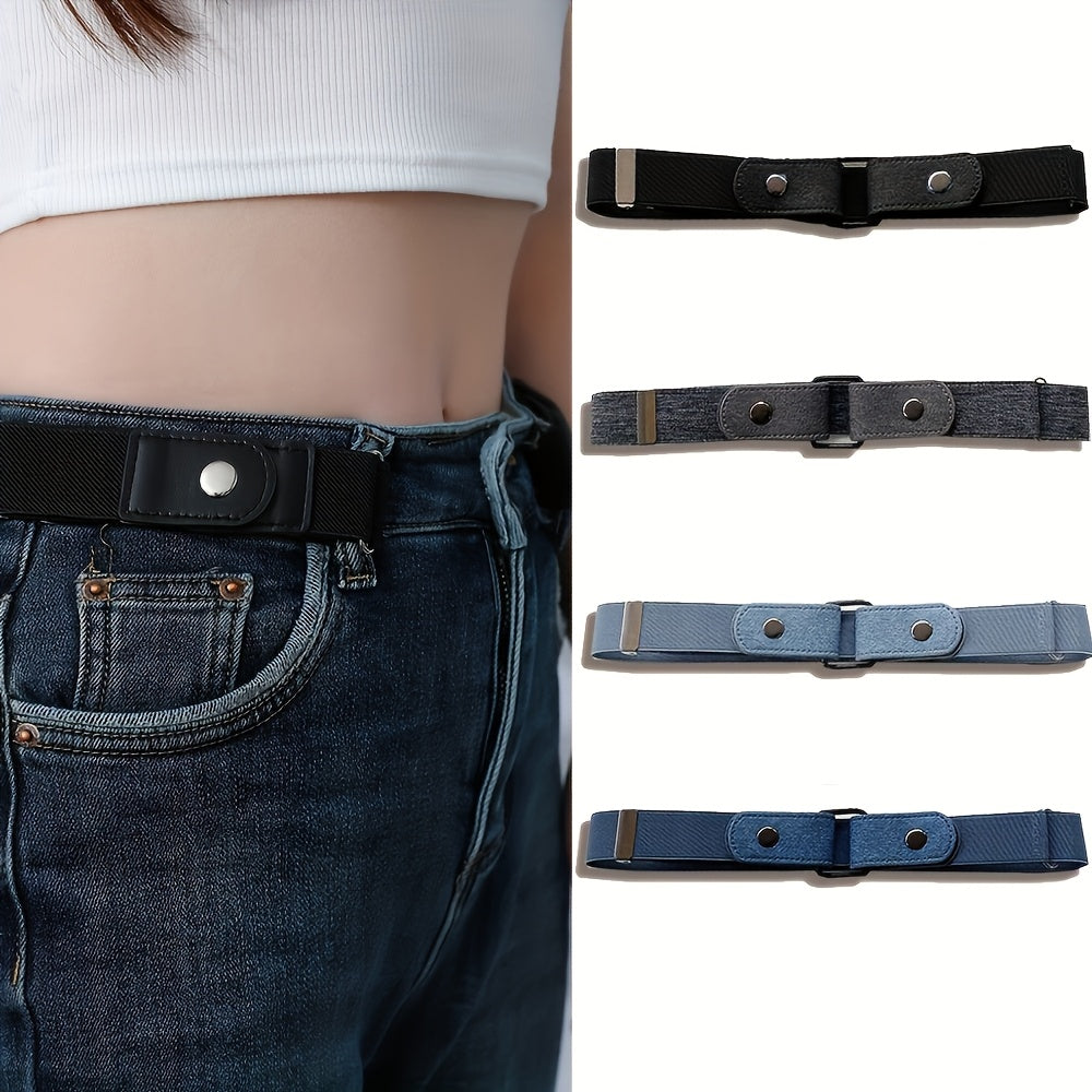 Women's Belt - Invisible Elastic Set 4pcs for | No-Show Vintage Stretch Waist for Casual - product detail view 14