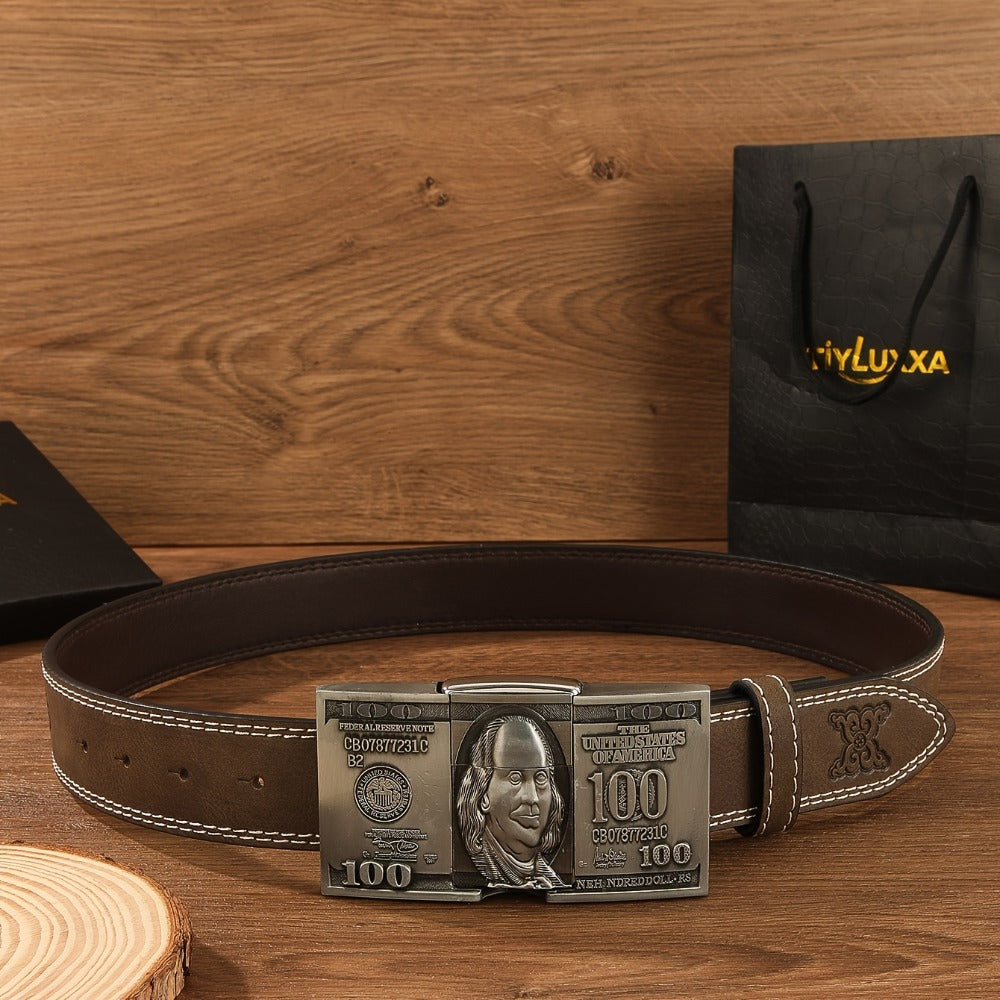 Men's Belt - Lighter for Detachable Western Cowboy Printed with Built-In Lighter - product detail view 10