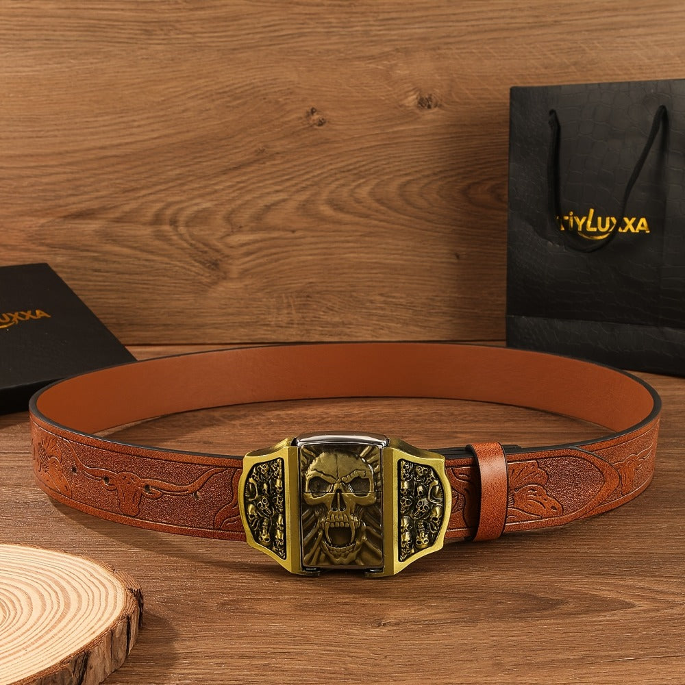 Men's Belt - Lighter for Detachable Western Cowboy Printed with Built-In Lighter - product detail view 13