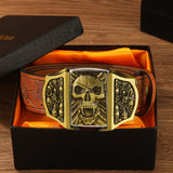 Golden Skull Head Gift Box Set