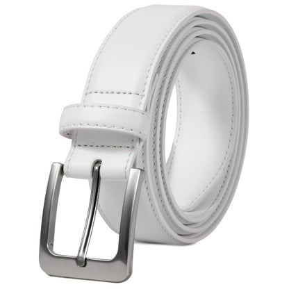 Men's Belt - Prong Buckle for Genuine Leather Jeans , Classic Work & Business Dress - product detail view 7