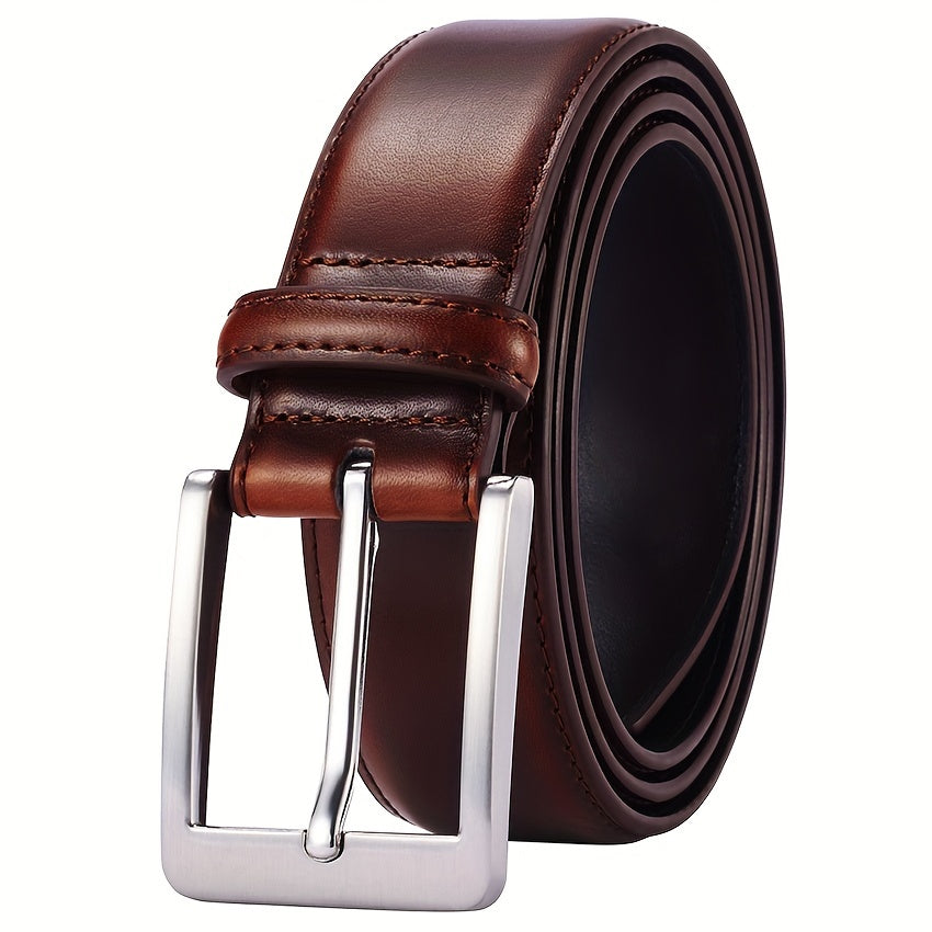 Men's Belt - Prong Buckle for Genuine Leather Jeans , Classic Work & Business Dress - product detail view 17