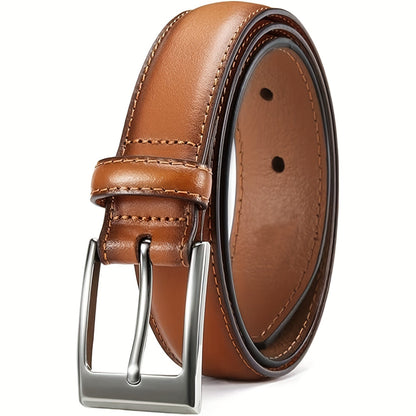 Men's Belt - Prong Buckle for Genuine Leather Jeans , Classic Work & Business Dress - product detail view 20