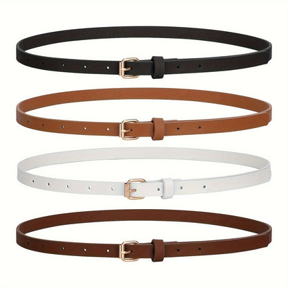 Women's Belt - PU Leather Set 4pcs for | Slim Waist for Dresses Jeans | Sweet Fashion - product detail view 19