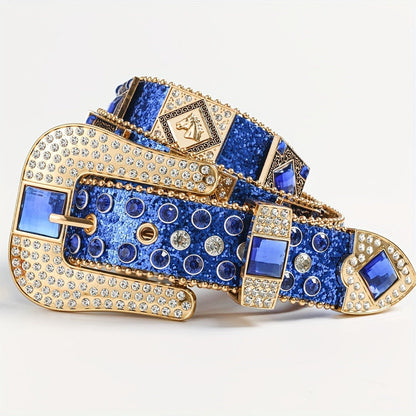 Women's Belt - Punk Rhinestone for | Rock & Roll Inlaid Crystal Waist | European American - product detail view 8