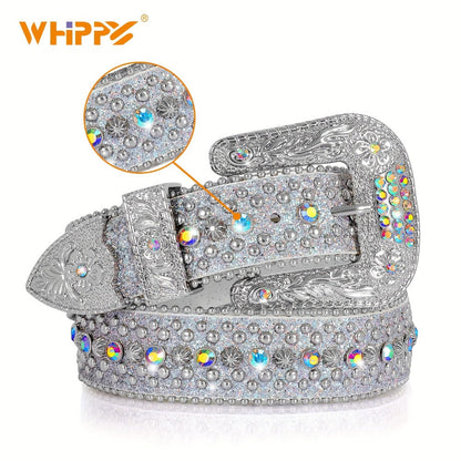 Men's Belt - Rhinestone Bling Waist Chain Body Chain for Women Sparkling Crystal Sequin - product detail view 20