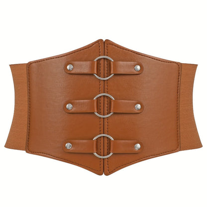 Women's Belt - 's Corset Multi-Pack Black Brown Red White Coffee Silver Crocodile Wide - product detail view 11