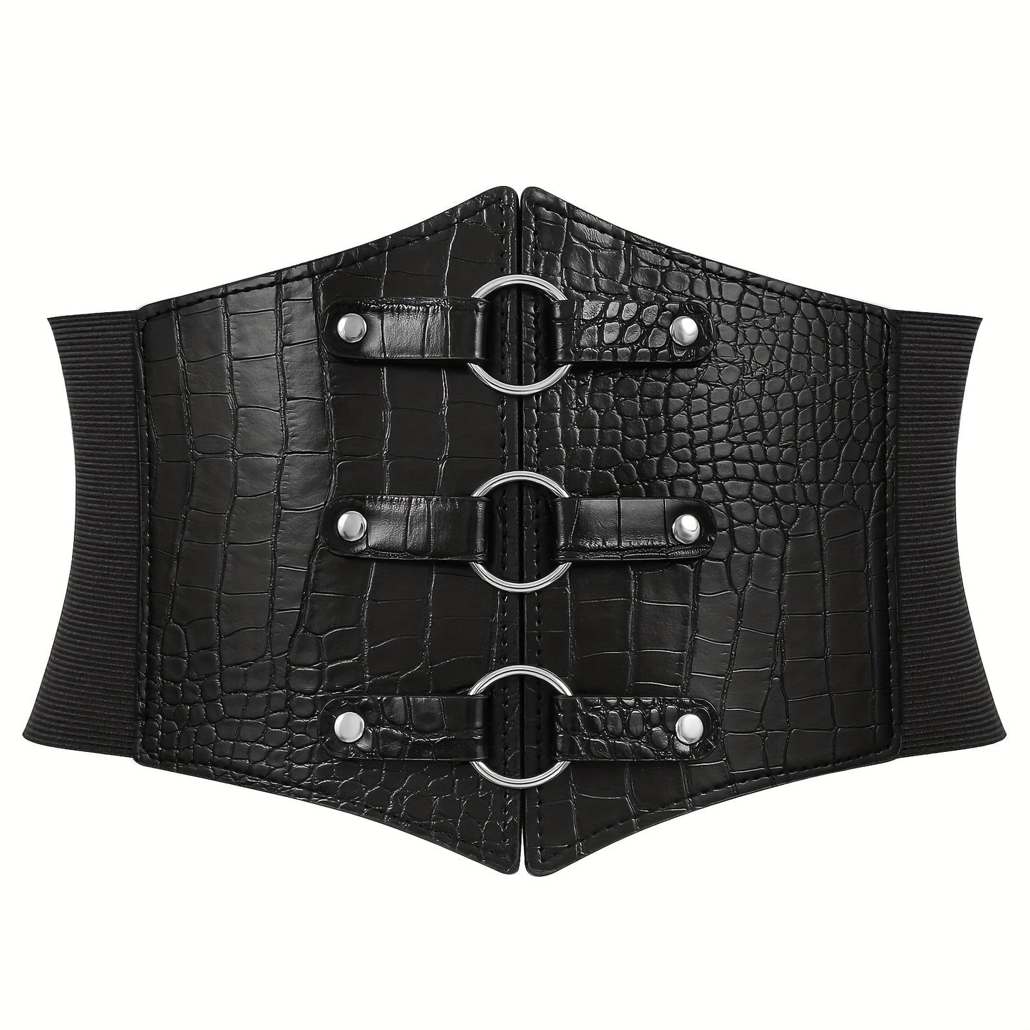 Women's Belt - 's Corset Multi-Pack Black Brown Red White Coffee Silver Crocodile Wide - product detail view 38
