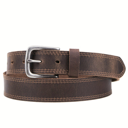 Men's Belt - 's Full Grain Leather Single & 2-Pack Bundle Classic Business Casual Dress - product detail view 28