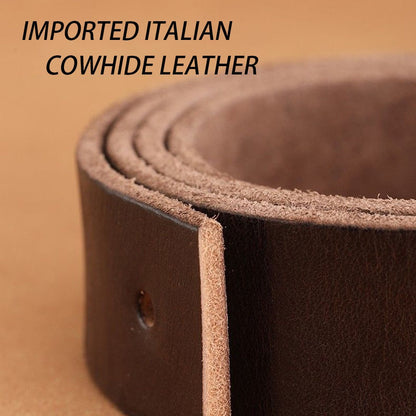 Men's Belt - 's Genuine Leather Set 2-Pack Alloy Pin Buckle, 4 Color Combos, Waist 30 - product detail view 11